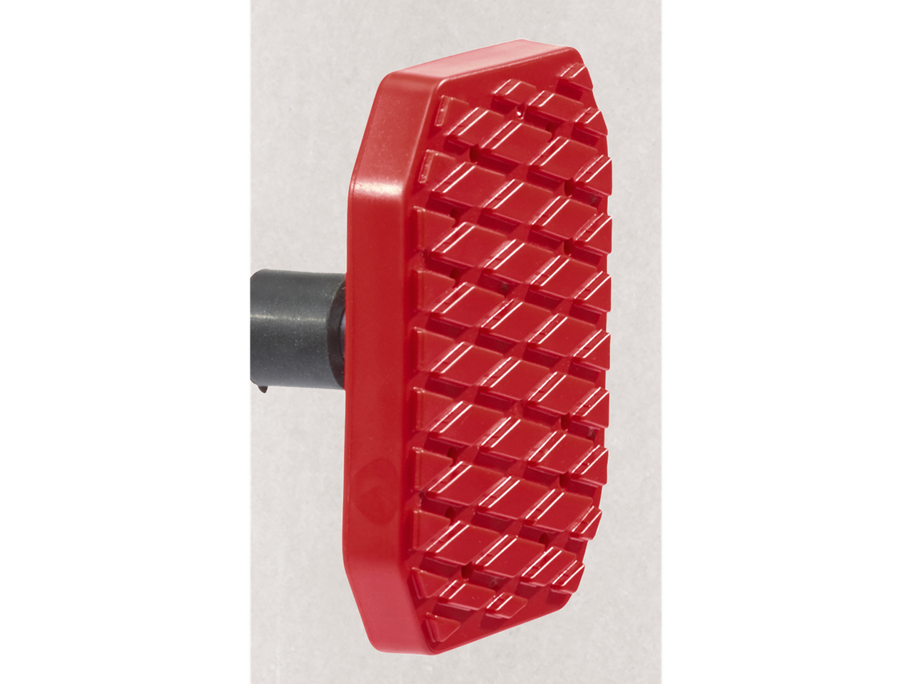 PARKSIDE® griestu atbalsts ar sarkanu, pretslīdes plāksni un melnu stieni.