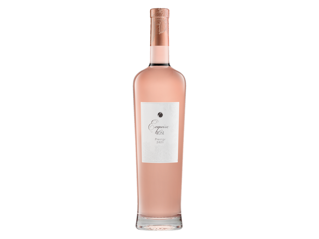 Fles Exquisite Rosé Prestige 2021 wijn.