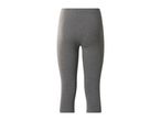 Grey capri leggings for women, made from a comfortable cotton blend.