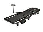 Parkside Performance creeper with oil tray, LED light, and storage.