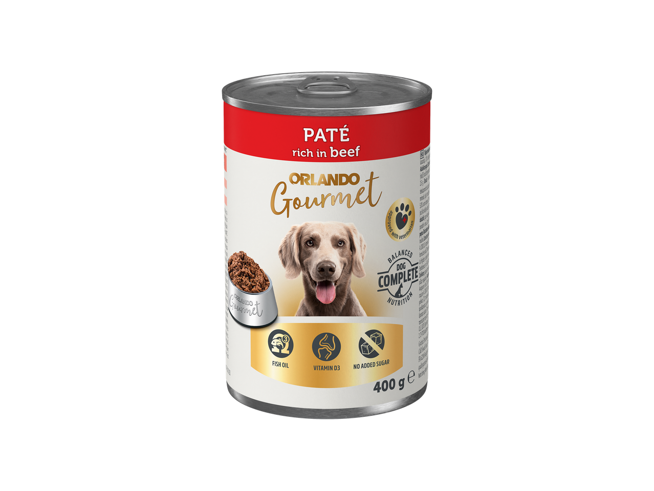 Orlando Gourmet: Pateu pentru câini, bogat în vită.