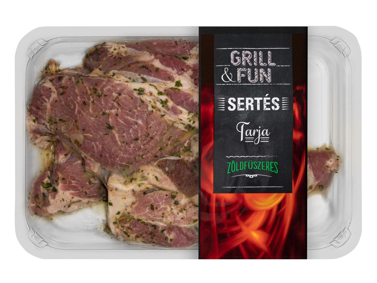 Marinált sertéskaraj grillezéshez, Tarja márka.