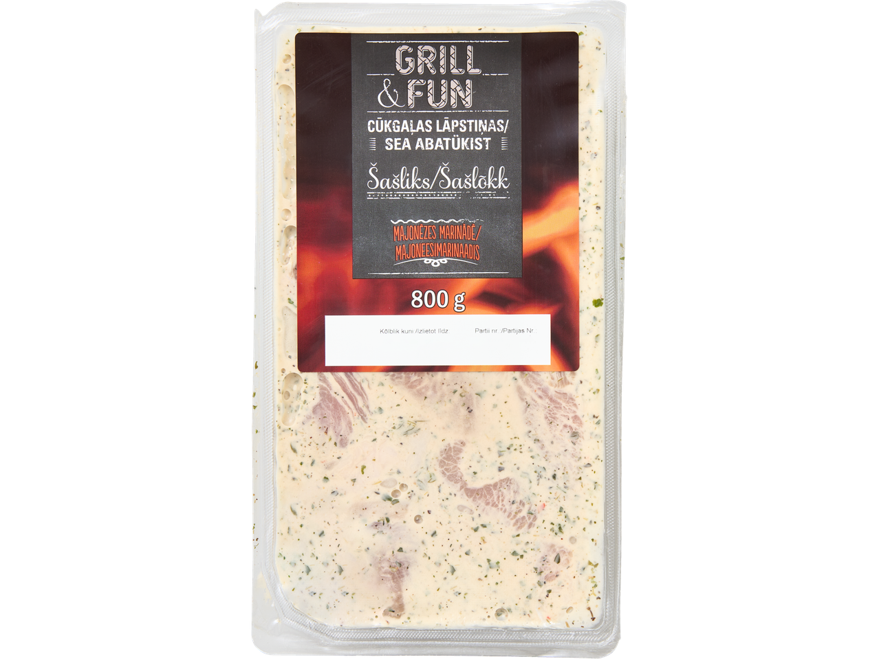 Grill & Fun marineeritud seapraed majoneesimariinaadis (800g).