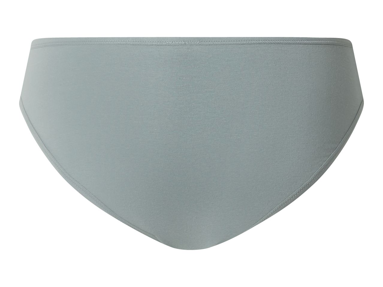 Light blue women's briefs with a high-cut leg and elastic waistband.