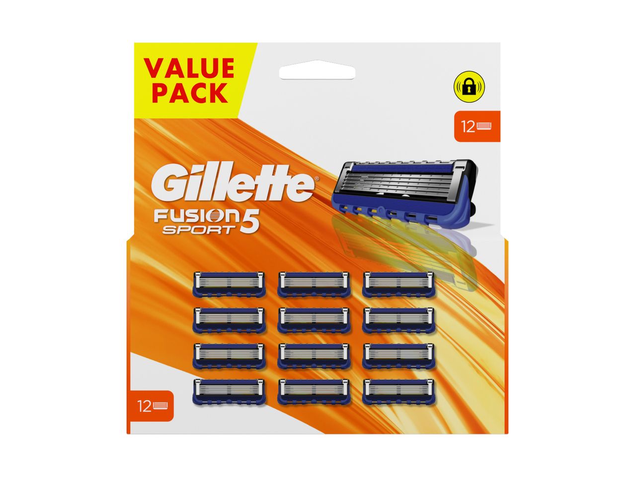 12er Pack Gillette Fusion5 Sport Rasierklingen.