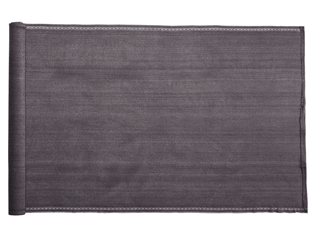 Σκούρο γκρι δίχτυ σκίασης, διπλωμένο στην αριστερή πλευρά