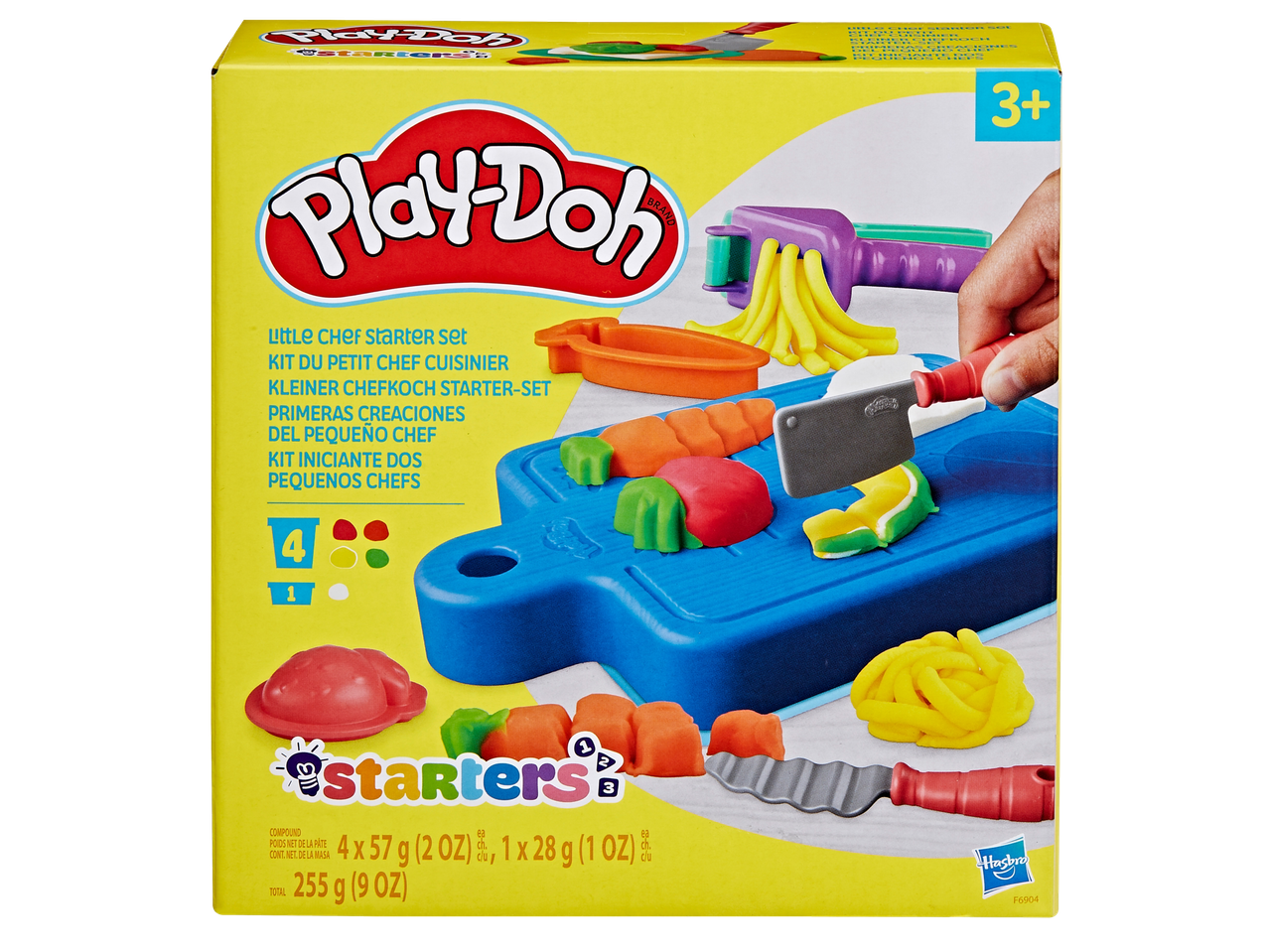 Play-Doh Little Chef Starter Set ar plastilīnu un virtuves piederumiem.