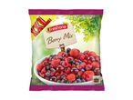 Freshona Berry Mix frozen fruit bag with strawberries, raspberries, blueberries, and cherries.