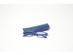 Esmara Reading Glasses in blue with a matching case on a white background.