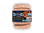 Deluxe Scottish pork sausages, 6 pack, seasoned with herbs and spices.