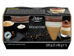 Cupe de desert Deluxe Moccacino cu cafea, frișcă și ciocolată, 120g (2x60g).
