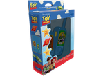 Walkie-talkie Lexibook Toy Story cu Woody, Buzz Lightyear și un extraterestru, cu o rază de acțiune de până la 120 de metri.
