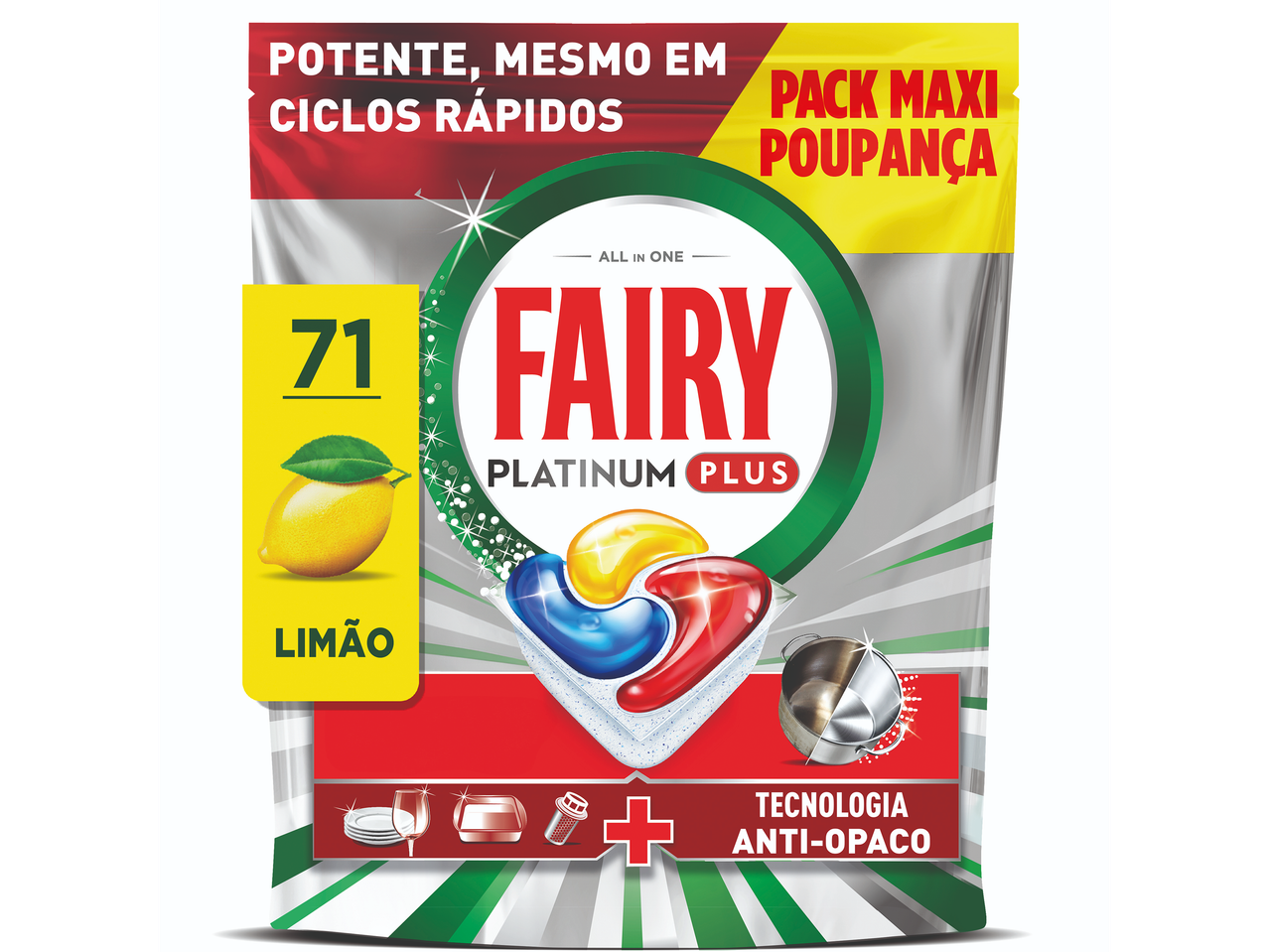 Pastilhas para a Máquina da Loiça Platinum Plus