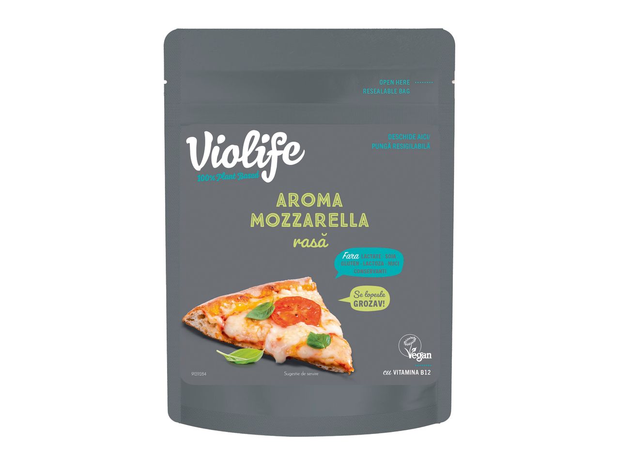 Accesați vizualizarea pe ecran complet: Mozzarella vegană, rasă - Imagine 1