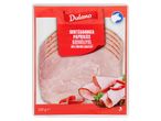 Dulano paprikás sertéssonka szeletek, 100 g-os kiszerelésben.