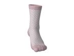 Pink and white chevron pattern sock