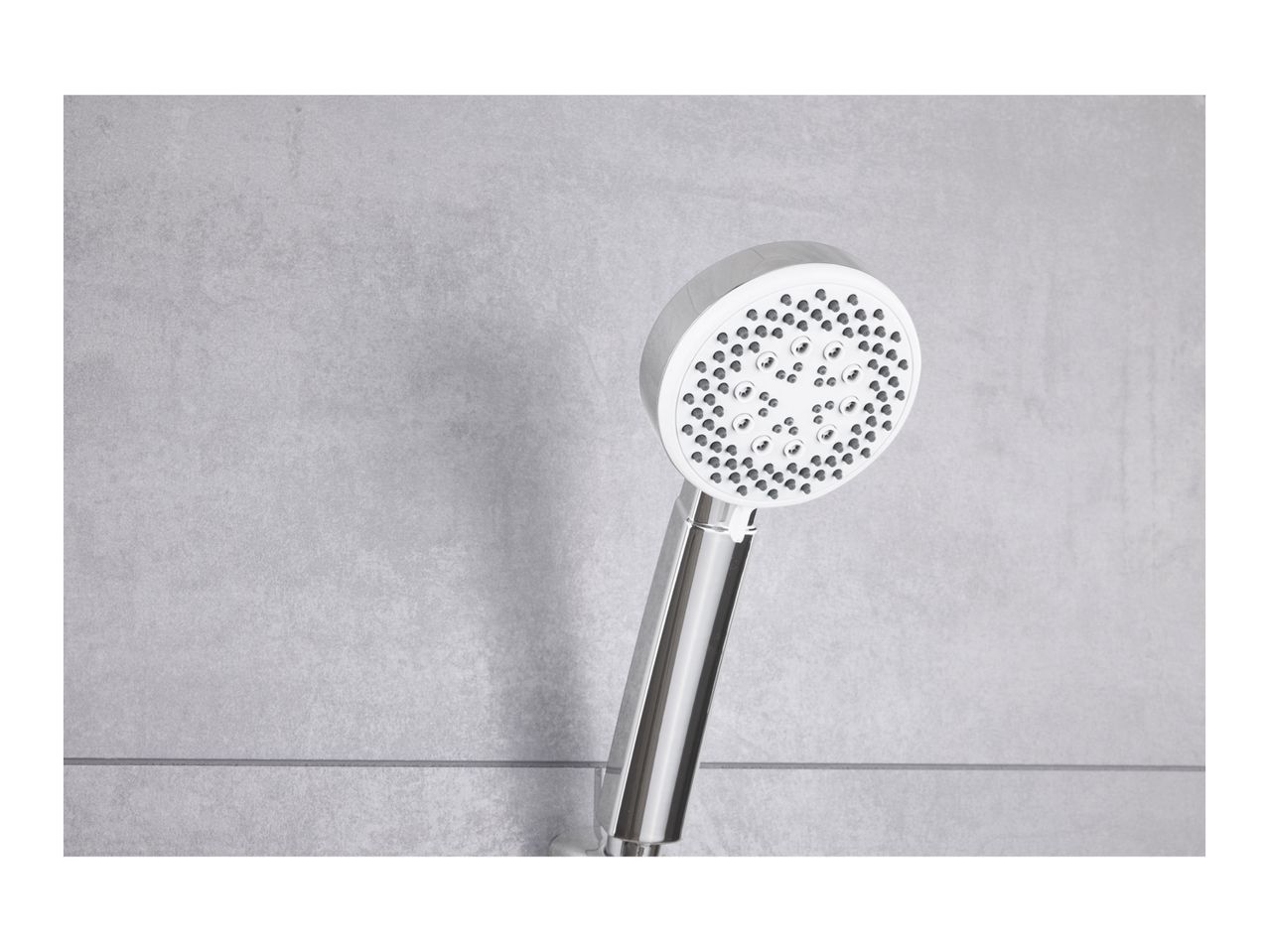 Go to full screen view: Livarno Home Shower Head & Hose Set - White - Image 4
