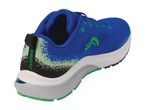 Blue and green Crivit running shoe with a white and grey sole.