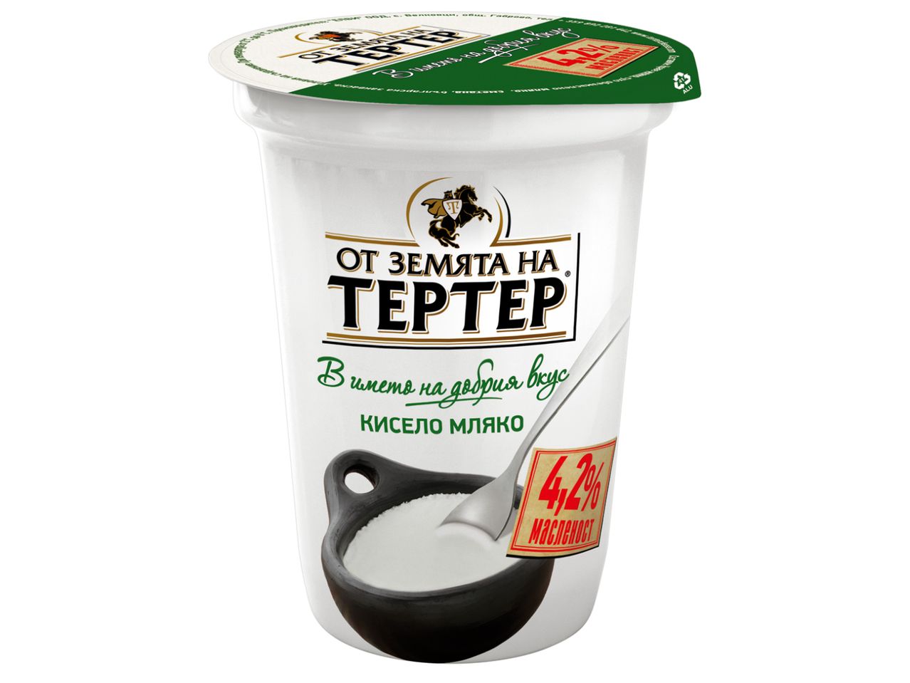 Кисело мляко Тертер в пластмасова кофичка, 4.2% масленост.