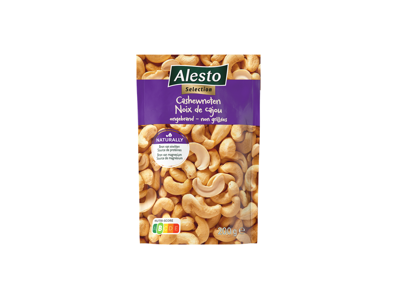200g zak Alesto Selection ongebrande cashewnoten.