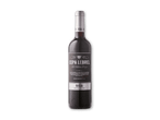 En flaske rødvin med en sort etiket, der angiver, at det er en Reserva Rioja.