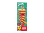 Grinch Topple Tower game box with red and yellow blocks and Grinch character