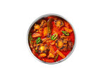 Oxtail stew in a pot with vegetables.