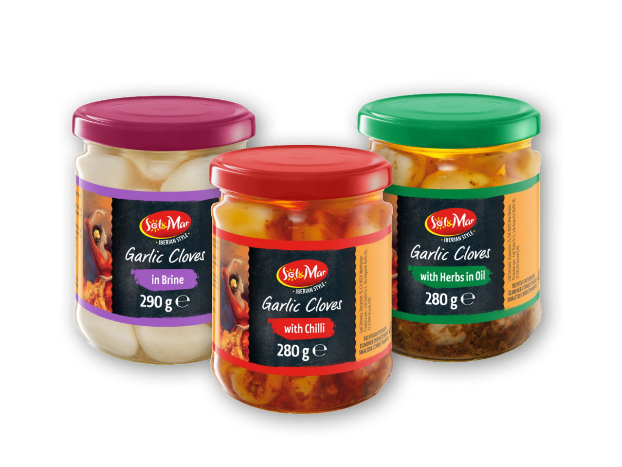 Spicchi d'aglio sott’olio