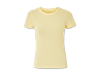 Ein hellgelbes Damen-T-Shirt.