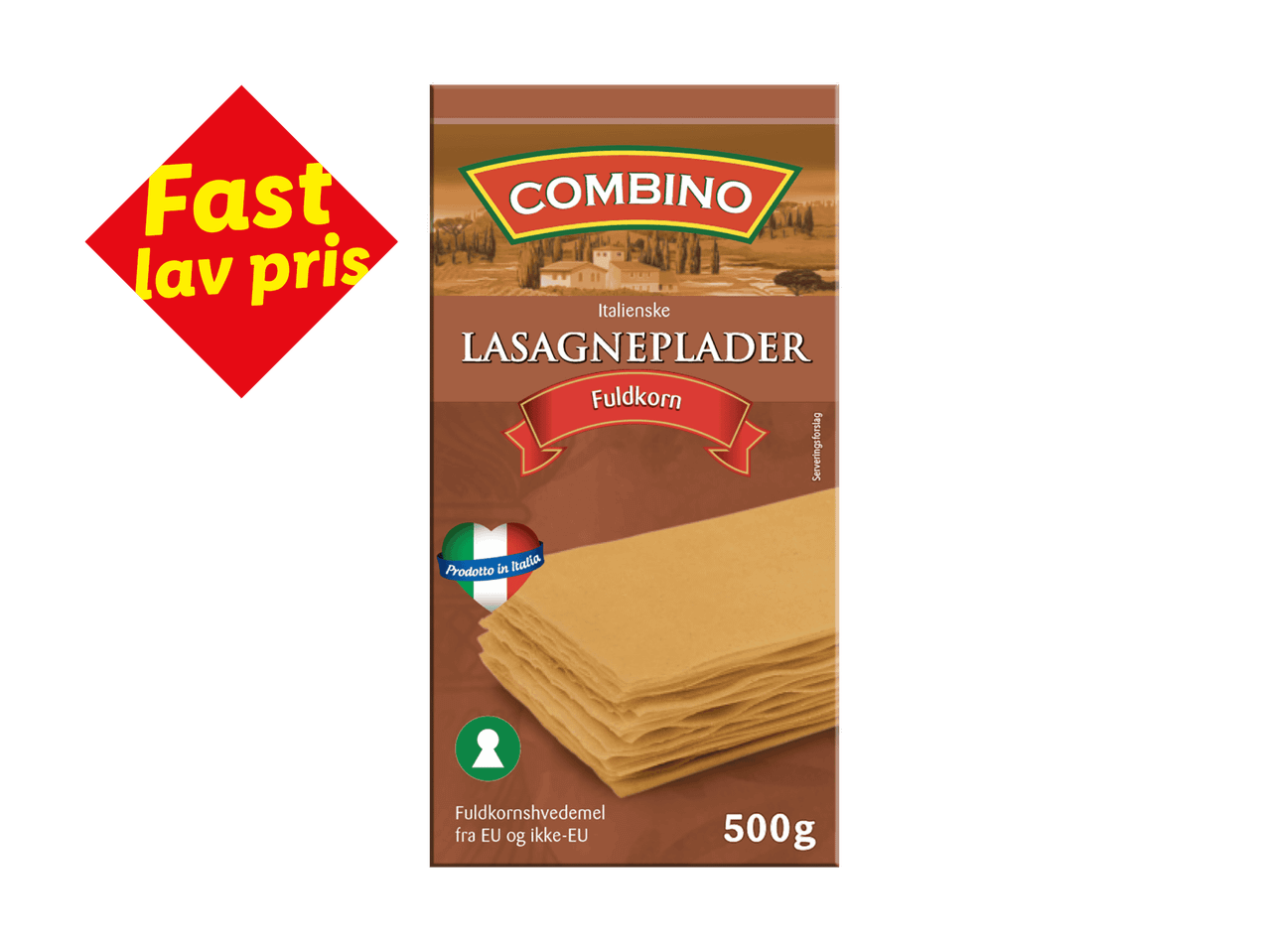 Fuldkornslasagneplader