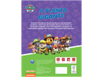 Livro da Patrulha Pata 'A Planta Gigante' com os cachorros e texto em roxo.