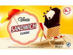 Кутия Gelatelli Sandwich Classic с ванилов сладолед между вафли с какаова глазура.