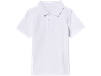 White short-sleeved children's polo shirt.