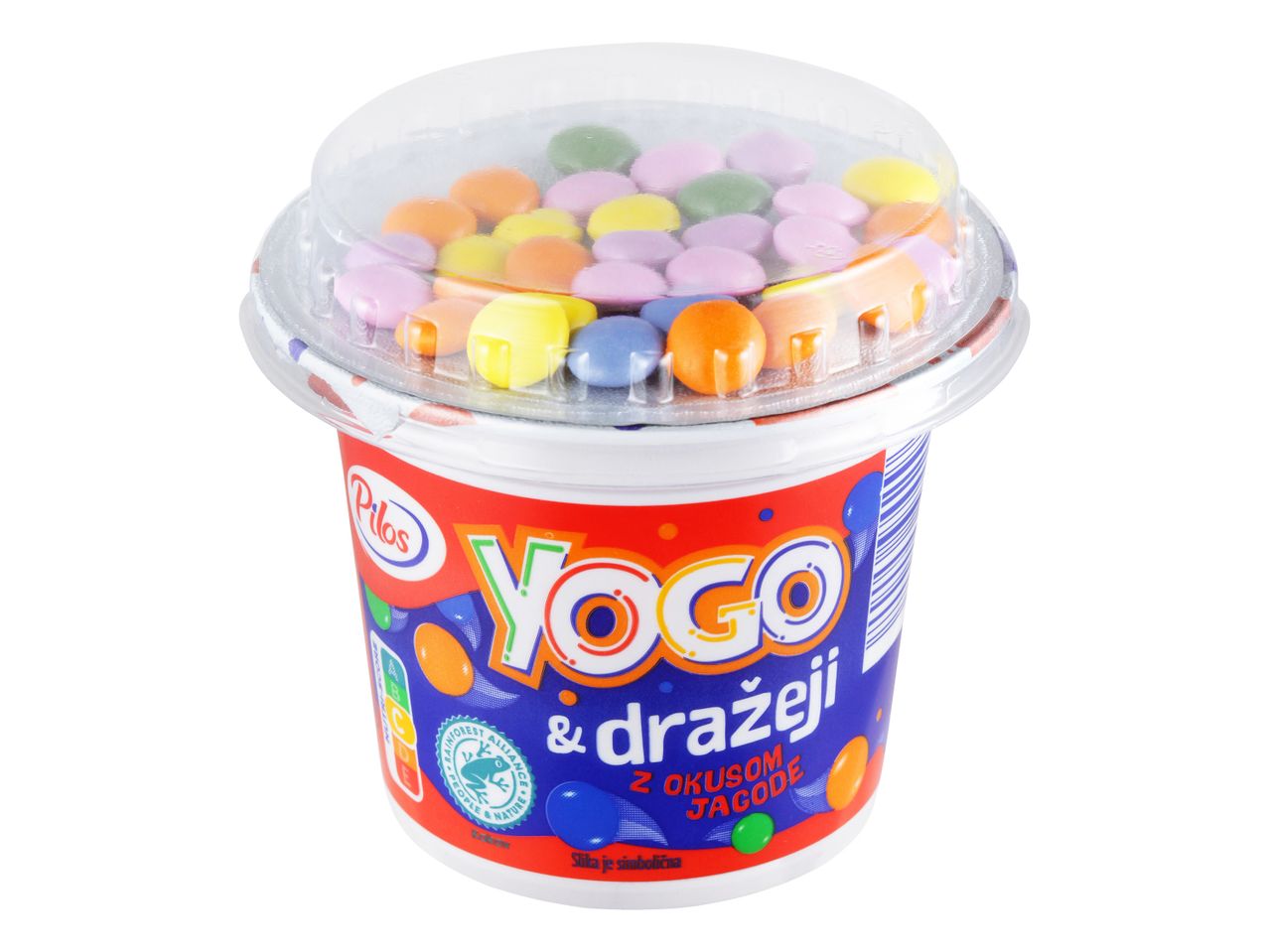 Pilos Yogo & dražeji z okusom jagode