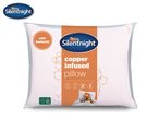 Silentnight copper infused pillow with anti-bacterial properties and recycled packaging.
