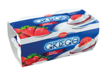 Iogurte grego Milbona com morango.