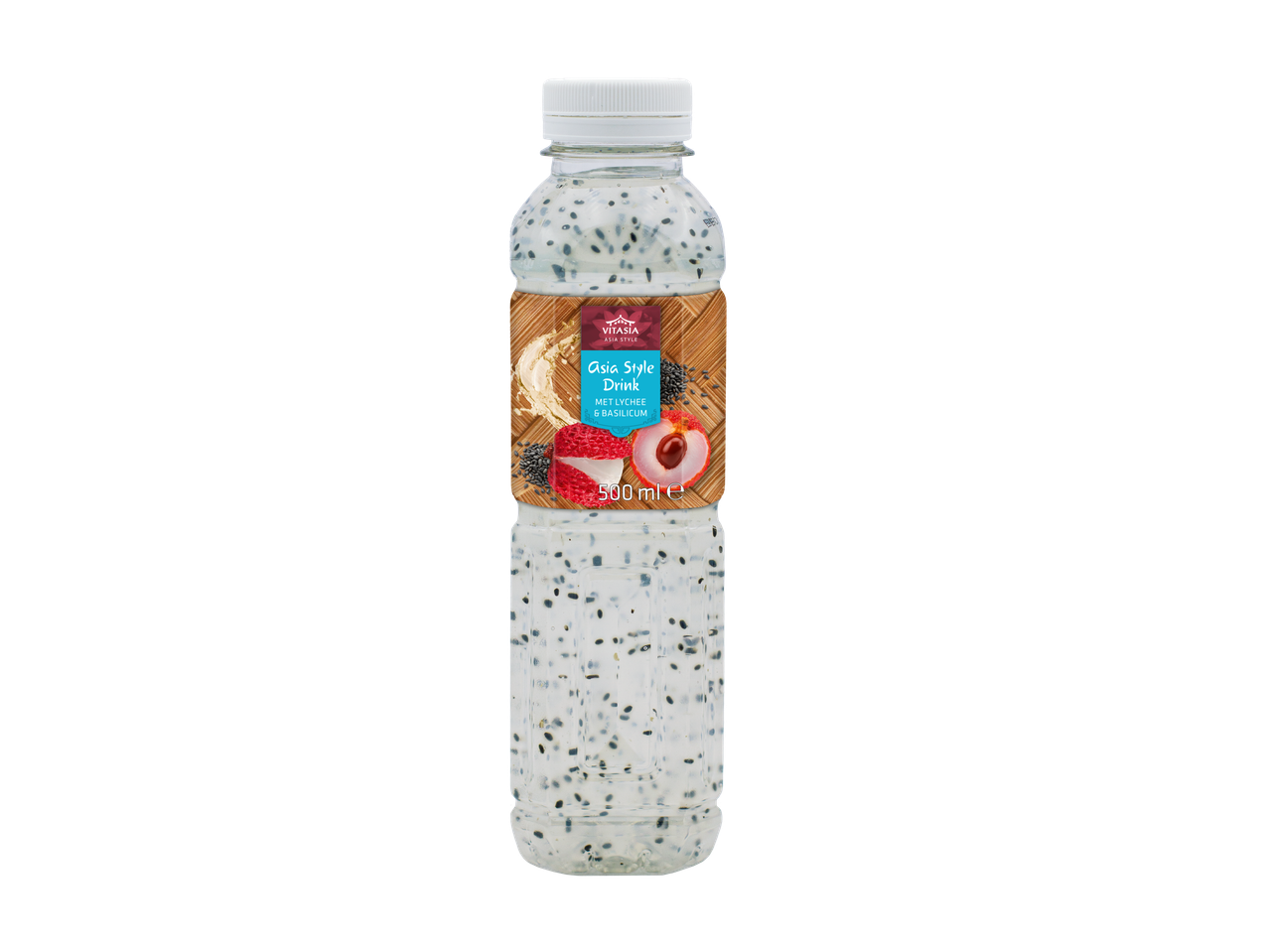 Vitasia Aziatische drank met lychee en basilicum, 500 ml