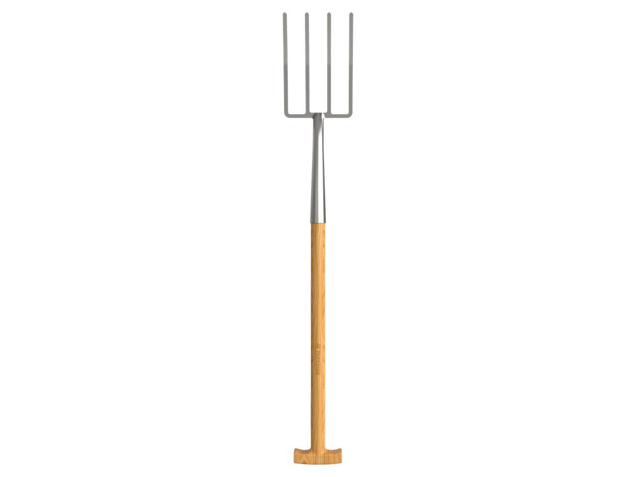 Parkside hark nelja haruga ja puidust käepidemega