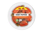 Chef Select XXL Honey Peppers: Stuffed peppers with mustard, honey, and soft cheese filling, served with pitted grilled green olives.