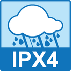 IPX4 märgis: pritsmekaitse.