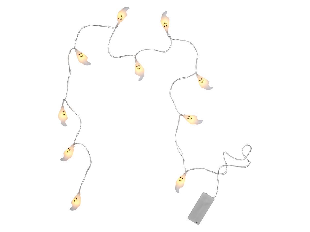 Halloween ghost string lights with a battery pack