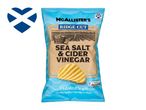 McAllister's Ridge Cut potato crisps: Sea Salt & Cider Vinegar.
