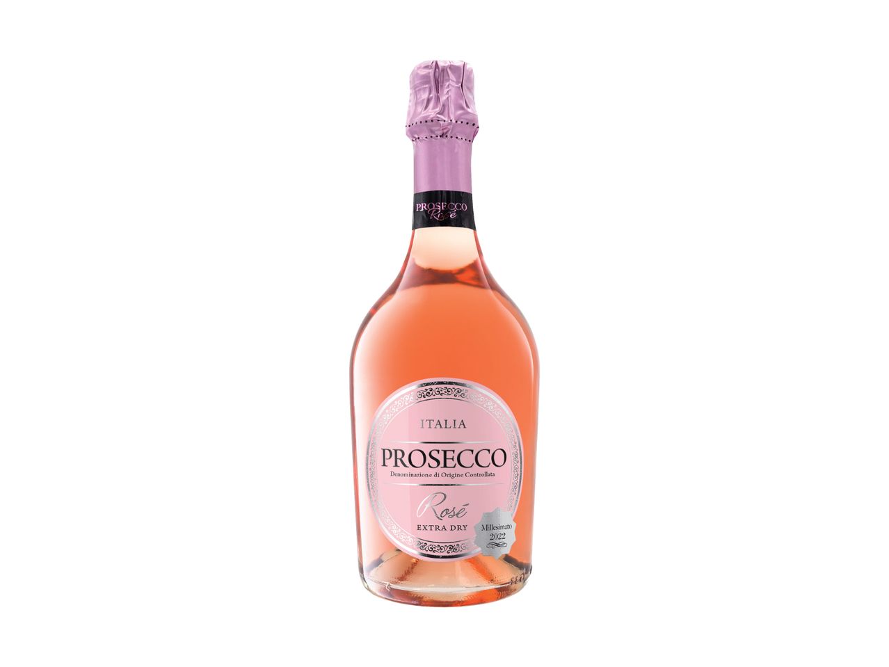 Italijos Prosecco Rosé butelis.