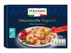 ITALIAMO Mazzancolle Tropicali: White King Prawns in a Herb-Tomato Sauce.