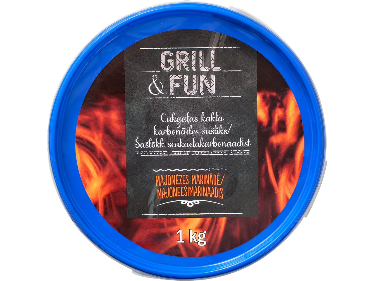 GRILL & FUN seaelakarbonaadist šašlõkk majoneesimarinaadis, 1 kg.