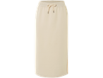 Duga krem boje jersey suknja s vezicama.