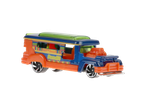 Παιχνιδοφόρο αυτοκίνητο Hot Wheels Road Bandit, ένα ζωντανό μπλε και πορτοκαλί όχημα με μοναδικό σχεδιασμό.
