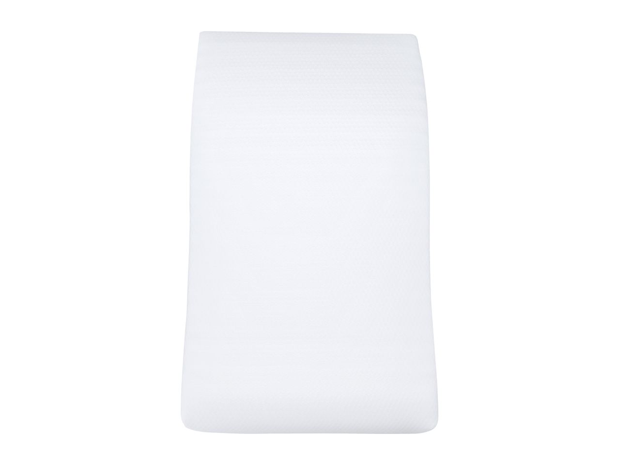 White mattress protector with a subtle textured pattern