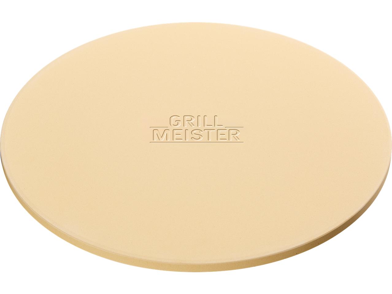 Στρογγυλή πέτρα πίτσας GRILLMEISTER, κρεμ, για αξεσουάρ ψησταριάς