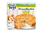 Alpenfest Streuselkuchen (kruimeltaart) met appelvulling, 1250g.